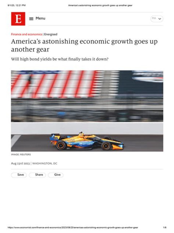 America’s astonishing economic growth goes up another gear