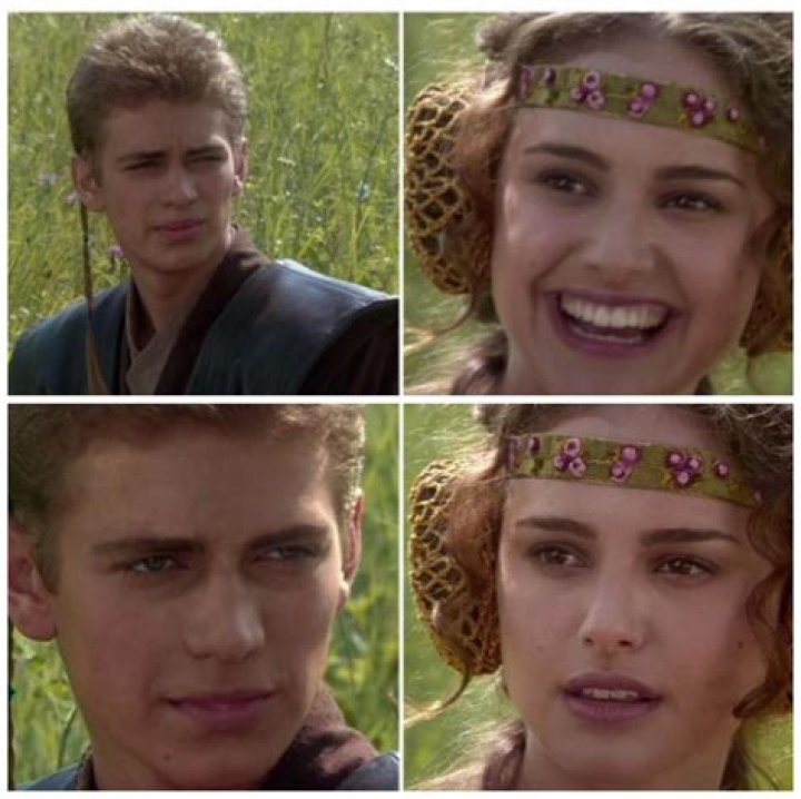 Anakin And Padme Memes | Anakin Padme Meme Blank | Star Wars Memes Template