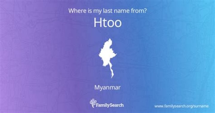Last name HTOO: origin and meaning
